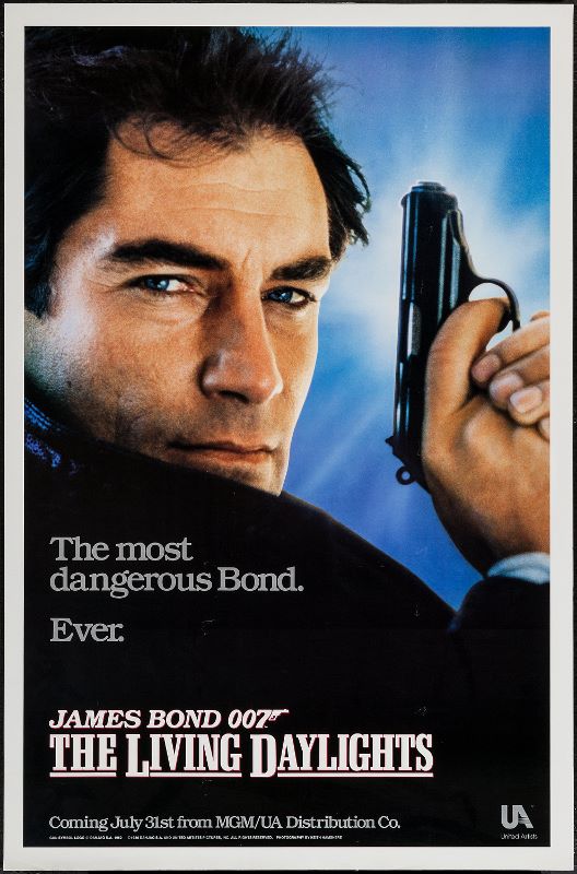 The Living Daylights (1986) Original James Bond Advance Movie Poster Hollywood Movie Posters