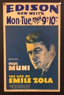 Life of Emile Zola (1937) - Original Window Card Movie Poster