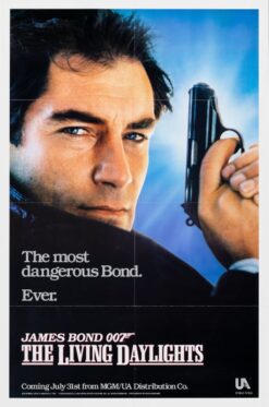 The Living Daylights (1986) - Original James Bond Advance One Sheet Movie Poster