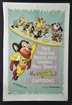 Terry Toons, Mighty Mouse (1955) - Original One Sheet Movie Poster