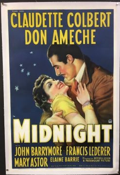 Midnight (1939) - Original One Sheet Movie Poster
