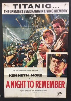 A Night To Remember (1958) - Original One Sheet Movie Poster