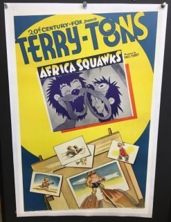 Terry Toons, Africa Squawks (1939) - Original One Sheet Movie Poster