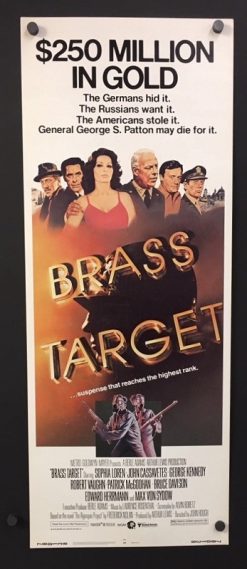 Brass Target (1978) - Original Insert Movie Poster