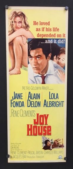 Joy House (1964) - Original Insert Movie Poster