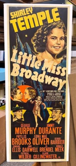 Little Miss Broadway (1938) - Original Insert Movie Poster