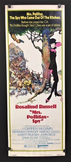 Mrs. Pollifax Spy (1971) - Original Insert Movie Poster
