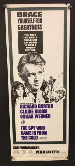 Spy Who Came In From the Cold (1965) - Original Insert Movie Poster