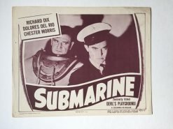Submarine (1949) - Original Lobby Card Movie Poster