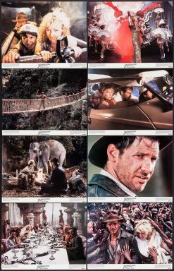 Indiana Jones and the Temple of Doom (1984) - Original Lobby Card Set Movie Poster