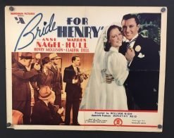 A Bride For Henry (1937) - Original Half Sheet Movie Poster