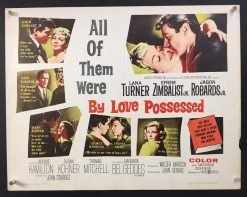 By Love Possessed (1961) - Original Half Sheet Movie Poster
