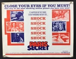 Paris Secret (1965) - Original Half Sheet Movie Poster