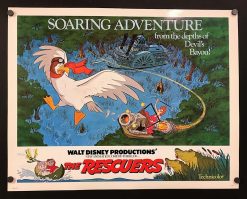 The Rescuers (1977) - Original Half Sheet Movie Poster