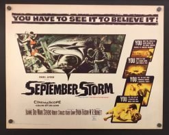 September Storm (1960) - Original Half Sheet Movie Poster
