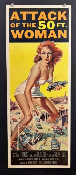 Attack Of the 50ft. Woman (1958) - Original Insert Movie Poster