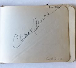 Carol Bruce / Stuart Erwin / June Collyer Autograph
