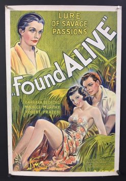 Found Alive (1933) - Original One Sheet Movie Poster