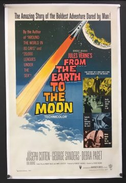 From the Earth To the Moon (1958) - Original One Sheet Movie Poster