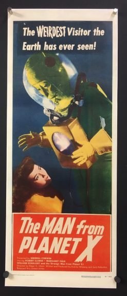 The Man From Planet X (1951) - Original Insert Movie Poster