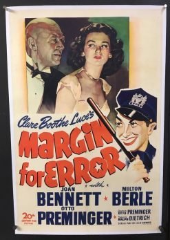 Margin For Error (1943) - Original One Sheet Movie Poster