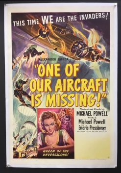 One Of Our Aircraft Is Missing (1942) - Original One Sheet Movie Poster