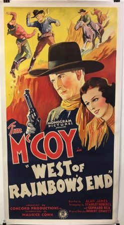 West Of Rainbows End (1938) - Original Three Sheet Movie Poster