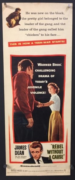 Rebel Without A Cause (1955) - Original Insert Movie Poster