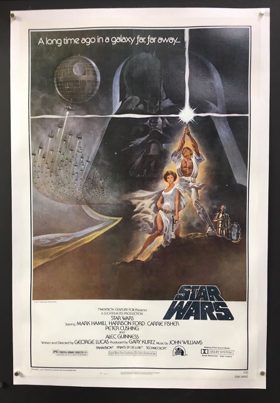 Star Wars (1977) Original Style C One-Sheet Movie Poster - Original Film  Art - Vintage Movie Posters