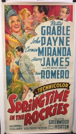 Springtime In the Rockies (1942) - Original Three Sheet Movie Poster
