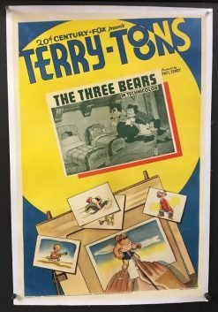 Terry Toons, The Three Bears (1938) - Original One Sheet Movie Poster