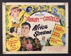 Abbott and Costello, Africa Screams (1949) - Original Half Sheet Movie Poster