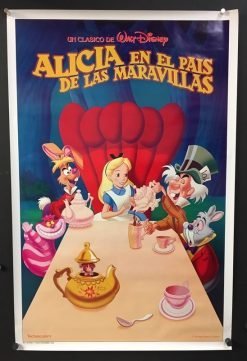 Alice In Wonderland (R1982) - Original Disney Movie Poster