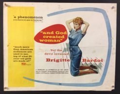 And God Created Woman (1957) - Original Half Sheet Movie Poster