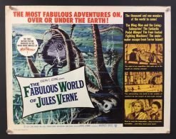 The Fabulous World Of Jules Verne (1961) - Original Half Sheet Movie Poster