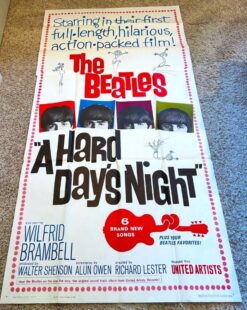 A Hard Day's Night (1964) - Original Three Sheet Movie Poster