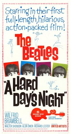 A Hard Day's Night (1964) - Original Three Sheet Movie Poster