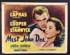 Meet John Doe (1945) - Original Half Sheet Movie Poster