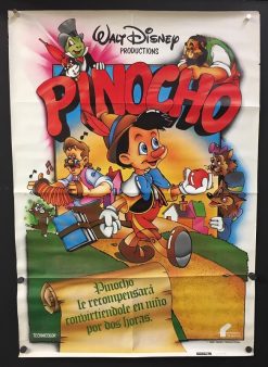 Pinocchio (R1982) - Original Disney Movie Poster