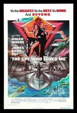 Spy Who Loved Me (1977) - Original James Bond One Sheet Movie Poster