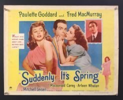 Suddenly It's Spring (1946) - Original Half Sheet Movie Poster