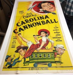 Carolina Cannonball (1955) - Original Three Sheet Movie Poster