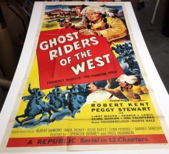 Ghost Riders Of the West (R1954) - Original Three Sheet Movie Poster