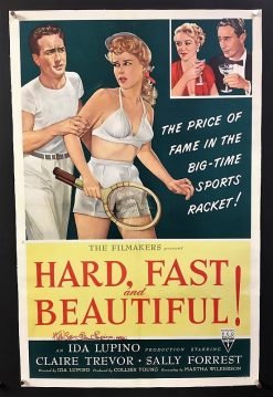 Hard, Fast and Beautiful! ( 1951) - Original One Sheet Signed Movie Poster