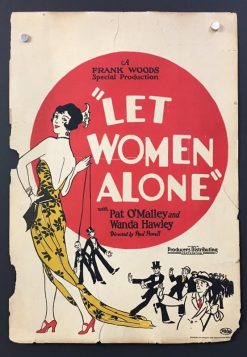 Let Women Alone (1925) - Original Window Card Movie Poster