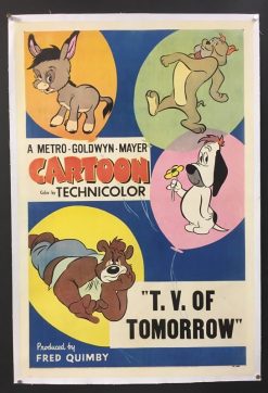 MGM Cartoon, T.V. Of Tomorrow (1953) - Original One Sheet Movie Poster