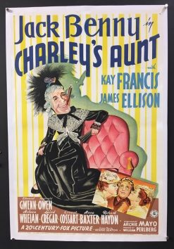 Charley's Aunt (1941) - Original One Sheet Movie Poster