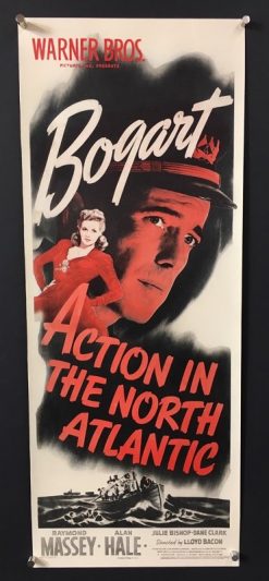 Action In the North Atlantic (1943) - Original Insert Movie Poster
