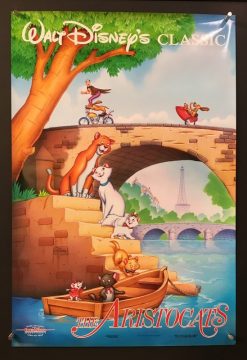 Aristocats (R1993) - Original Disney International One Sheet Movie Poster