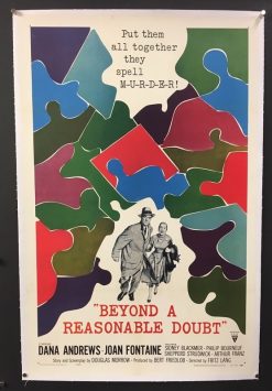 Beyond A Reasonable Doubt (1956) - Original One Sheet Movie Poster